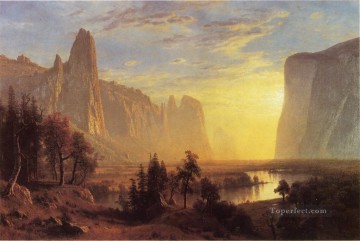  YELLOW Art Painting - Yosemite Valley Yellowstone Park Albert Bierstadt